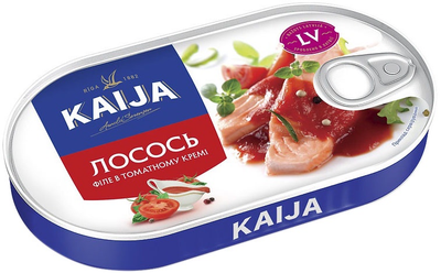 Лосось філе в томатному кремі Kaija 170 г (4751007732833)