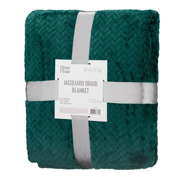 Плед Ardesto JaСquard Braid ART0208JB 200х220 см изумрудный 5013582