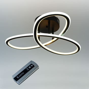 Потолочная LED люстра, светильник светодиодный Sunlight черный 183/92 W YT 3719697