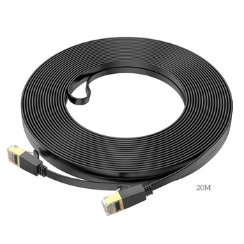 Кабель HOCO General pure copper flat network cable US07 (20M, 1Gbps) 4758326