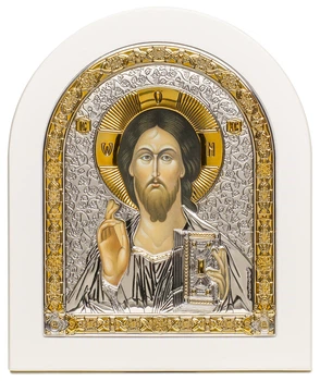 Ікона срібна Ekklesia Спаситель (22,8x27,6 см.) (6688/4W)
