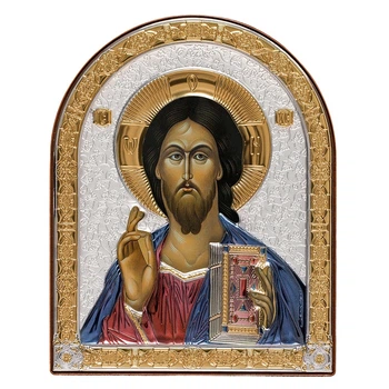Ікона срібна Ekklesia Спаситель (18,2x23 см.) (6688/4CCO)