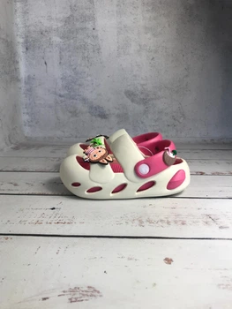 Сабо дитячі для дівчинки BABYSHOP 24/25р-16см Біло-рожевий (124-4)