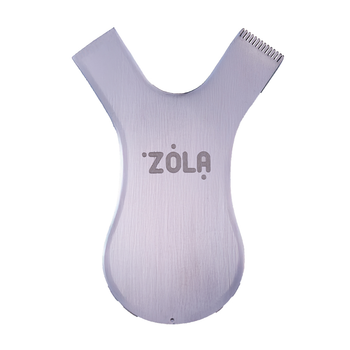 Аппликатор-гребешок для фиксации ресниц металлический ZOLA Comb Applicator серебро