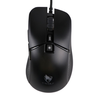 Мышь USB Игровая T-Wolf G590 RGB, 800-7200 DPI, 1.5 м Черный