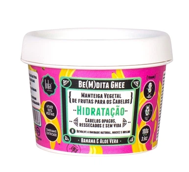 Увлажняющая маска для волос "Банан и алоэ вера" - Lola From Rio Be(M)dita Ghee Banana & Aloe Vera Hydration Mask 350g (1213644-747311208-2)