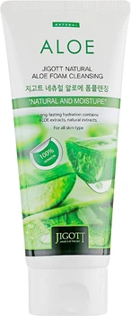 Очищающая пенка с экстрактом алоэ Jigott Natural Aloe Foam Cleansing 180ml (856993-1087517-2)