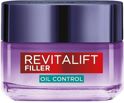 Дневной антивозрастной гель-крем для комбинированной кожи лица - L'Oreal Paris Revitalift Filler Oil Control Hyaluron Gel-Cream 50ml (1292450-1732190224-2)