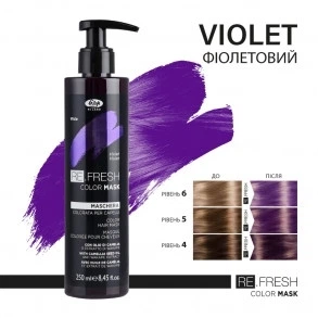 Безаміачна відтінкова маска для волосся - Lisap Re.Fresh Color Mask Фіолетовий (957467-1217682-2)
