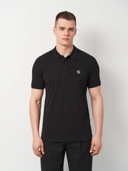 Поло длинное мужское Calvin Klein Jeans 11483.1 M Черное (smt2000000032870)