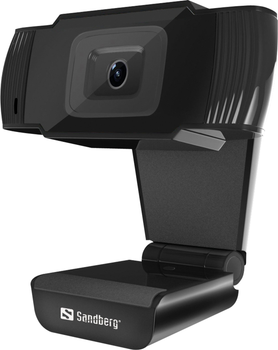 Kamera internetowa Sandberg Saver USB Webcam 480P Czarna (5705730333958)