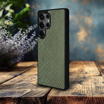 Накладка SkinBacker Mini Python Scales для Samsung Galaxy S25 Ultra Оливковый (79560)