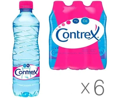 Упаковка минеральной негазированной воды Contrex Mg + ПЭТ, 6 шт. по 0,5 л, ПЭТ