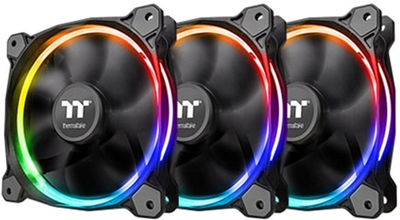 Zestaw wentylatorów Thermaltake Riing 14 RGB Black 3 szt. (CL-F051-PL14SW-A)