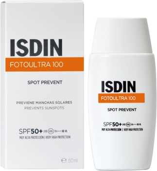 Сонцезахисний крем для обличчя Isdin FotoUltra 100 Spot Prevent SPF 50+ 50 мл (8429420307674)