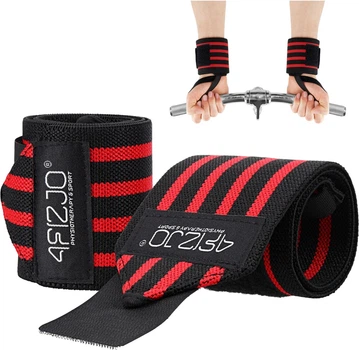 Бинти для зап'ясть (кистьові бинти) 4FIZJO Wrist Wraps Black/Red (P-5907739313003)