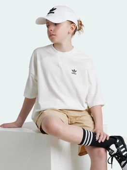 Підліткова футболка оверсайз для хлопчика Adidas Originals IX7599 164 см Cloud White (4067893594432)