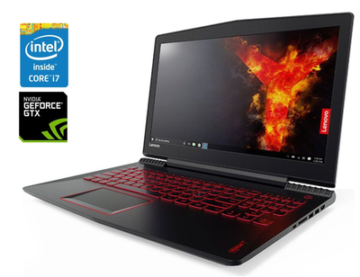 Игровой ноутбук Lenovo Legion Y520-15IKBN / 15.6" (1920x1080) IPS / Intel Core i7-7700HQ (4 (8) ядра по 2.8 - 3.8 GHz) / 16 GB DDR4 / 256 GB SSD + 1000 GB HDD / nVidia GeForce GTX 1050 Ti, 2 GB GDDR5, 128-bit / WebCam б/у