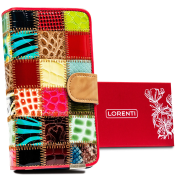 Гаманець жіночий шкіряний LORENTI 86302-Square-6821 Mix різнокольоровий