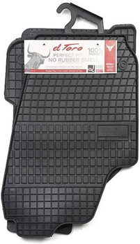 Комплект автомобільних килимків Frogum Basic El Toro для Seat Ibiza III 2002–2008 / Seat Cordoba II 2002–2009 / Skoda Fabia I 1999–2007 / Volkswagen Polo IV 2001–2009 Чорний 4 шт (5906764032729)