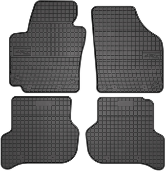 Комплект автомобільних килимків Frogum Basic El Toro для Seat Altea від 2004 / Seat Altea XL від 2006 / Volkswagen Golf V Plus від 2005 Чорний 4 шт (5907377541875)