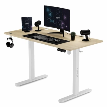 Комп'ютерний стіл з електрорегулюванням висоти Sense7 Nojo White Pine 120x60 см Ігровий