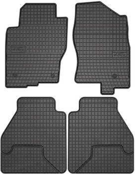 Комплект автомобільних килимків Frogum Basic El Toro для Nissan Navara D40 2010–2015 / Nissan Pathfinder R51 2010–2012 Чорний 4 шт (5907377540977)