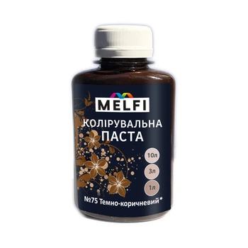 Колеровальная паста 75 Темно-коричневый 0.1 л MELFI