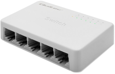 Switch Qoltec 5-Port Gigabit Desktop Switch (5901878522470)