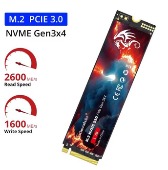 SSD накопичувач SomnAmbulist 256 ГБ M.2 NVMe — швидкість і надійність для вашого ПК