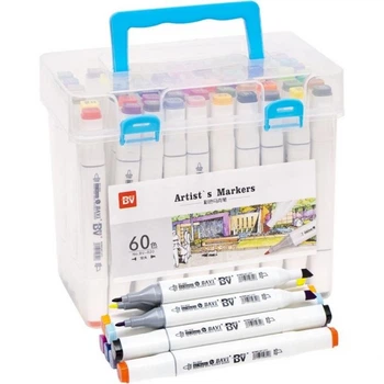 Набір скетч-маркерів H820-60, 60 кольорів у боксі.