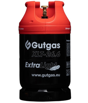 Сталевий газовий балон Hexagon XLT-26.6 BlackMax – бутан/пропан, 30 бар