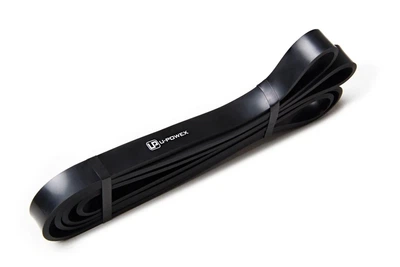 Резиновая петля для подтягивания U-powex Power band черная 22мм ширина 9-28кг нагрузка для фитнеса, тренировок (арт.2162)