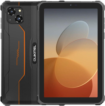 Планшет Oukitel RT3pro 8 HD/4GB/128GB/G81/5150mAh/16+8Мп/IP69K/LTE чорно-оранжевий 308271