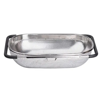 Друшляк-сито на раковину для миття продуктів 34*23,5*9 см(HP-19-17)(WB)