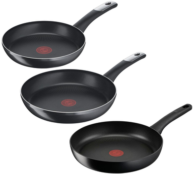 Набор сковородок Tefal Hard Titanium Essential 24 см + Hard Titanium Essential 28 см + Hard Titanium, On 28 см (C3880442+C3880642+G2880632)