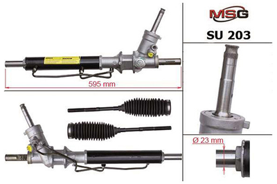 Рулевая рейка с ГУР Subaru Forester 02-08 MSG SU203 (34110SA080, 34110SA130)