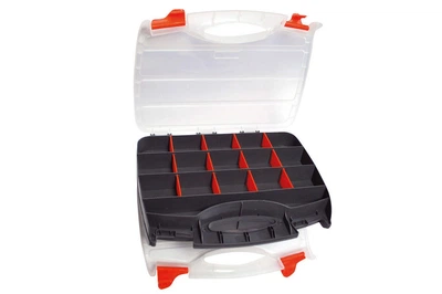 Органайзер Mastertool 15 дюймов 2 в 1 контейнер для хранения с ячейками пластиковый кейс для инструментов (D-IT_22-C)
