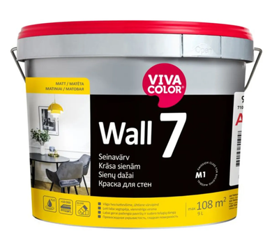 Краска интерьерная акриловая шелковисто-матовая Viva Color Wall 7 Прозрачная 2.7 л