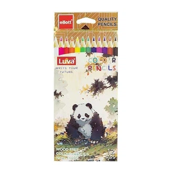 Набор цветных карандашей Luva Ellott Bambi CQ1004-12-1, 12 цветов