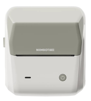 Портативный термопринтер для печати наклеек стикеров NIIMBOT B31 1500mAh 203dpi Grey (1AE18201604)