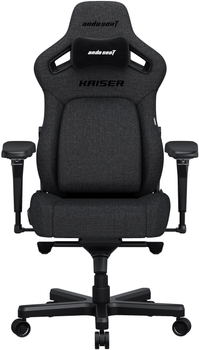 Кресло игровое Anda Seat Kaiser 4 Size L Dark Gray Linen Fabric (AD12YDDC-L-20-GB-CF)