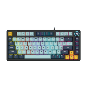 Клавиатура Fantech ATOM81 MK875V2, игровая, Blue Switch, RGB, USB, SkyBlue