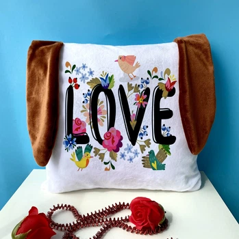 Подушка подарочная "Love" с ушками