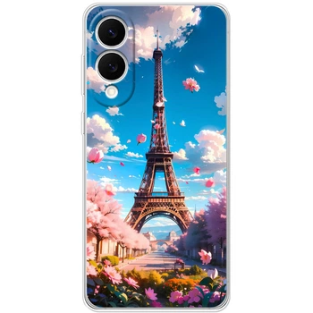 Силиконовый Чехол с Картинкой для Samsung Galaxy S25 Edge (S937) Принт (Париж, Эйфелева Башня) (66011-ysm035)