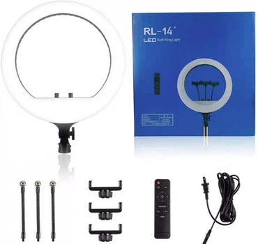 Кольцевая LED лампа RL-14 36 см 36 Вт 4880 Lux 3200 K - 5500 K
