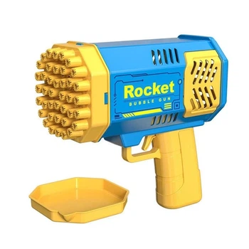 Пистолет мыльных пузырей MINI STYLE SPACE BUBBLE GUN с подсветкой 7000 пузырей за раз компактный размер