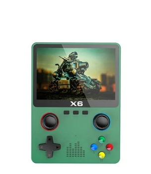 Портативна ігрова приставка X6 GBA 1000 ігор 3 5 дюймовий IPS дисплей 2000 мАг Зелений