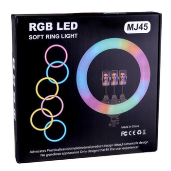 Кольцевая LED лампа RGB 45 см 36 Вт 220 V MJ45 для видеосъемки и фото