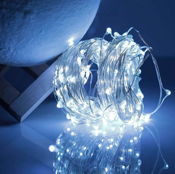 Гирлянда на батарейках 3 м 30 led W WHITE 7740 светодиодная